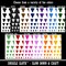 Pizza Slice Triangle Solid Temporary Tattoo Water Resistant Fake Body Art Set Collection